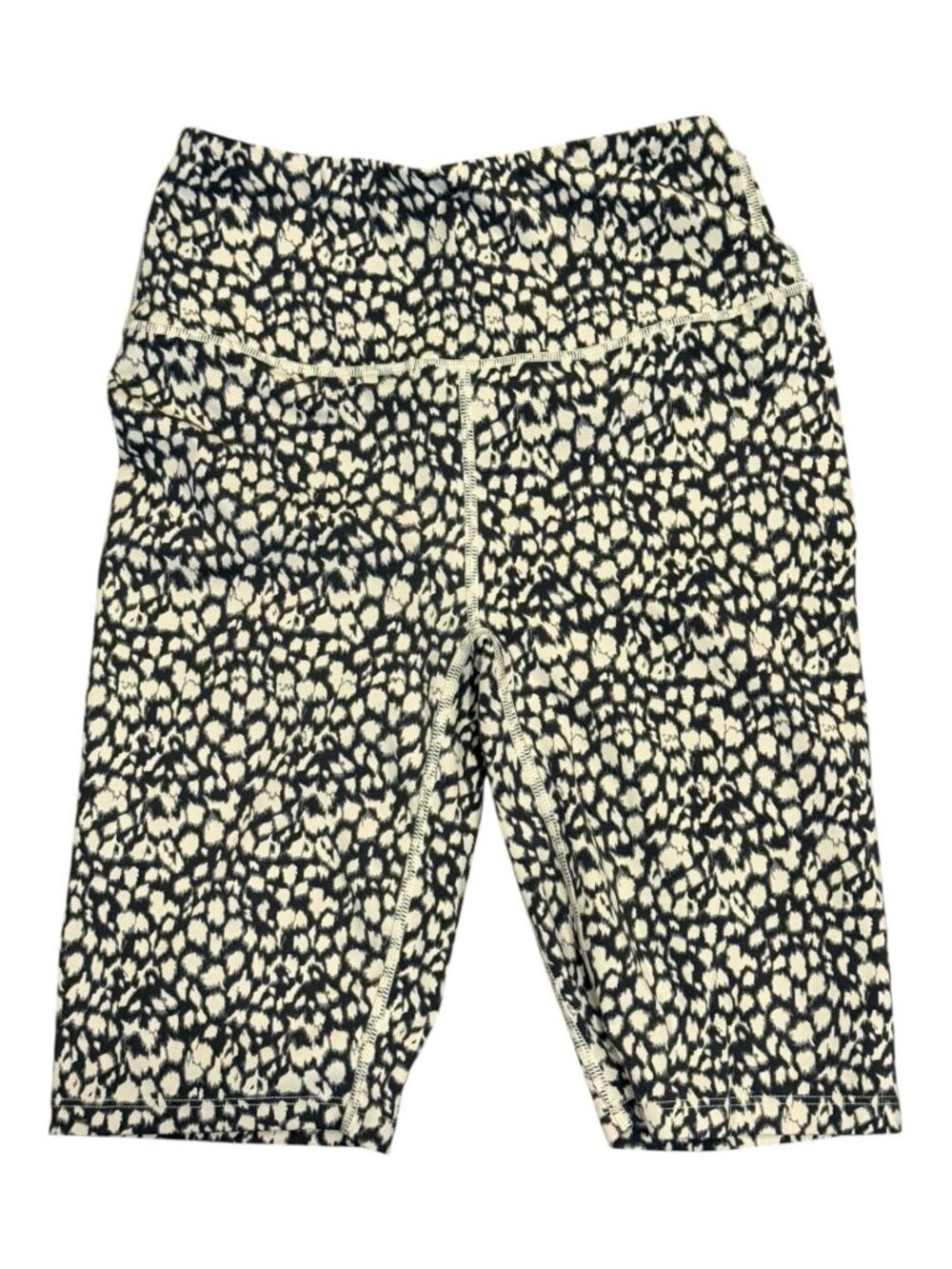 Varley Womens High-Waist Leopard Print Shorts Size S